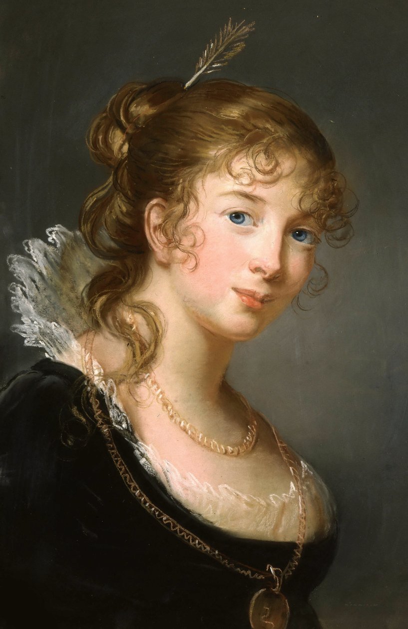 Prinsesse Frederica Dorothea Louise Philippine af Preussen 1770-1836, grevinde Radziwill, ca. 1801. af Elisabeth Louise Vigee Lebrun