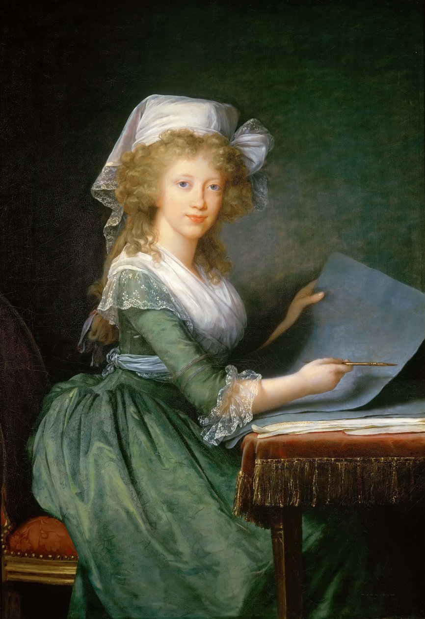 Prinsesse Luisa Maria af Napoli og Sicilien 1773-1802, ca. 1790. af Elisabeth Louise Vigee Lebrun