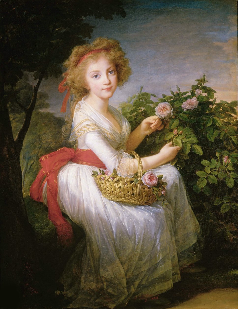 Prinsesse Maria Cristina af Napoli og Sicilien 1779-1849, ca. 1790. af Elisabeth Louise Vigee Lebrun
