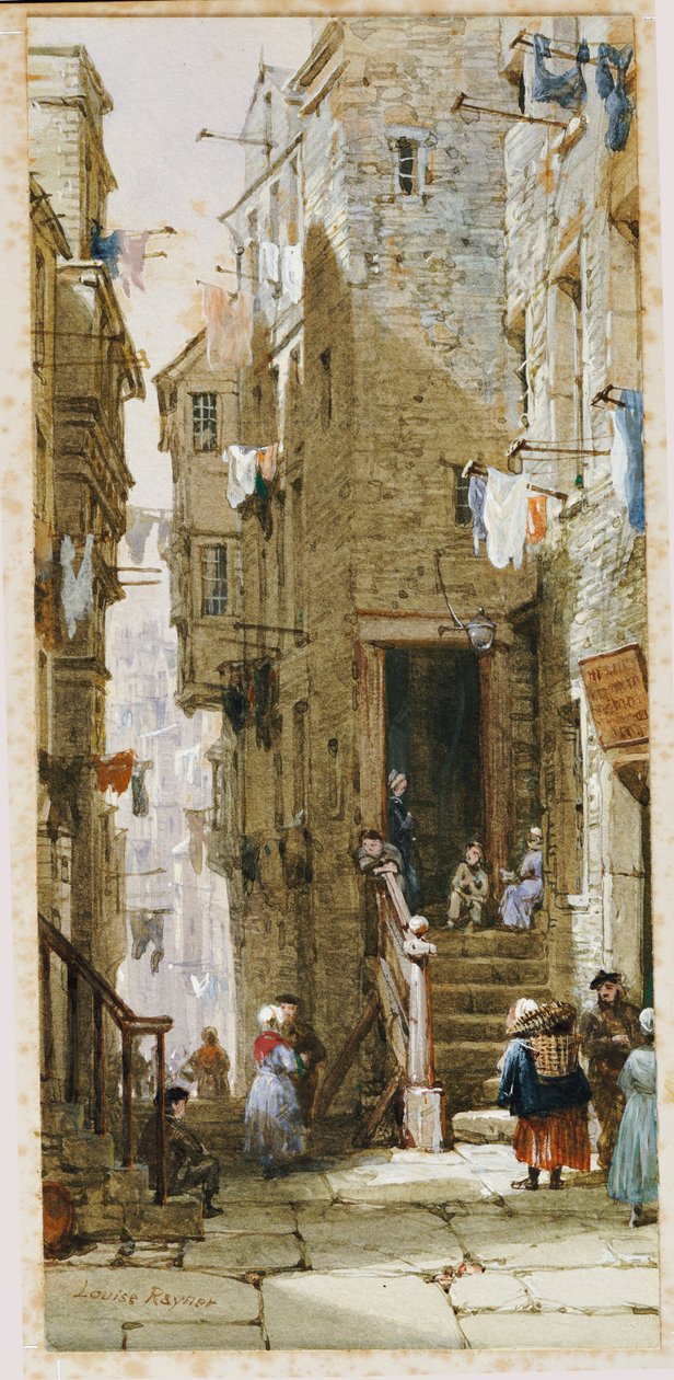 Gadebillede i Edinburgh af Louise Ingram Rayner