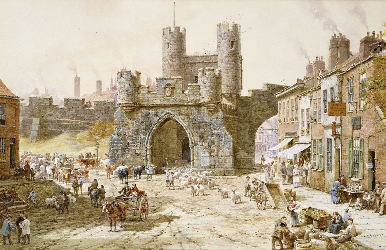 Walgate Bar, York, af Louise Ingram Rayner