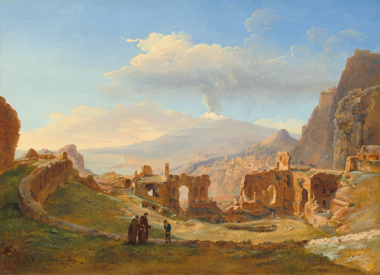 Det romerske teater i Taormina af Louise Josephine Sarazin de Belmont