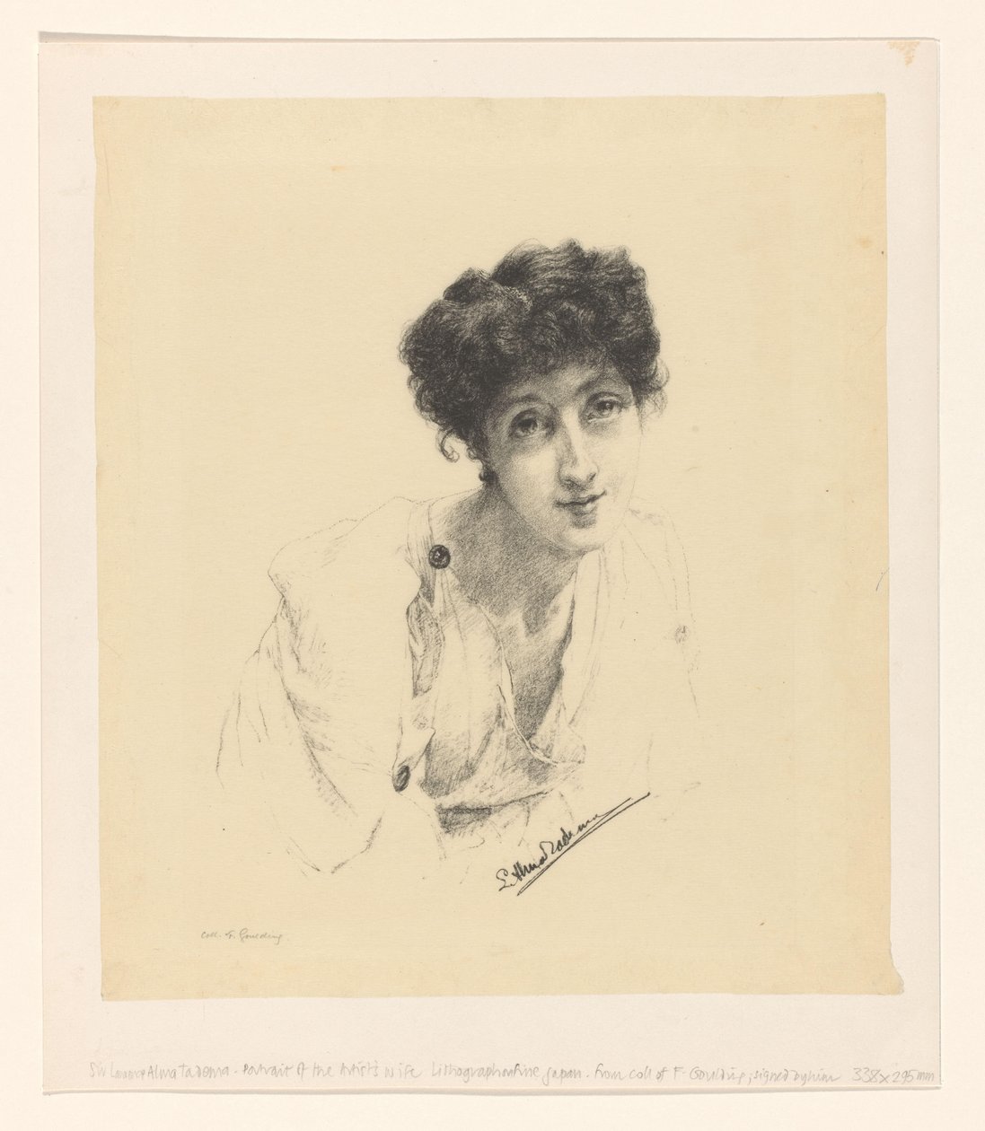 Portræt af Laura Theresa Alma-Tadema af Lourens Alma Tadema