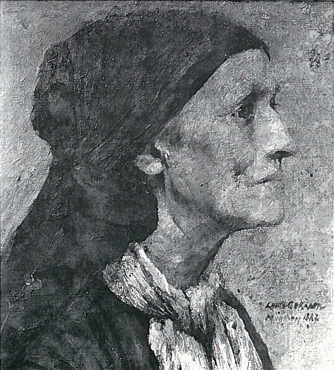 Alte Frau af Lovis Corinth