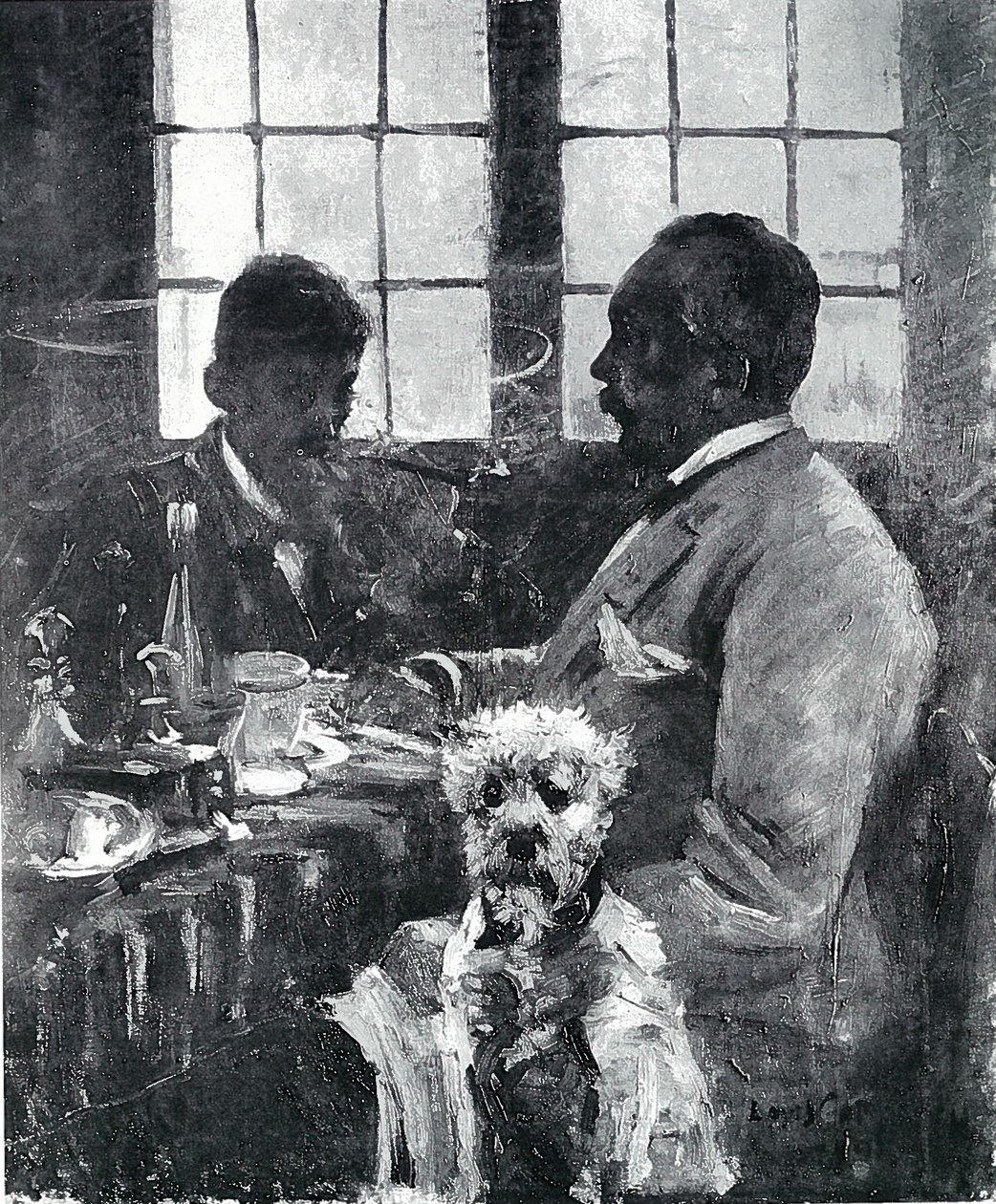 Er Fruhstuckstischn af Lovis Corinth