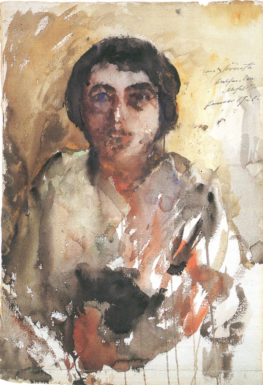 Portræt af Charlotte Berend-Corinth af Lovis Corinth