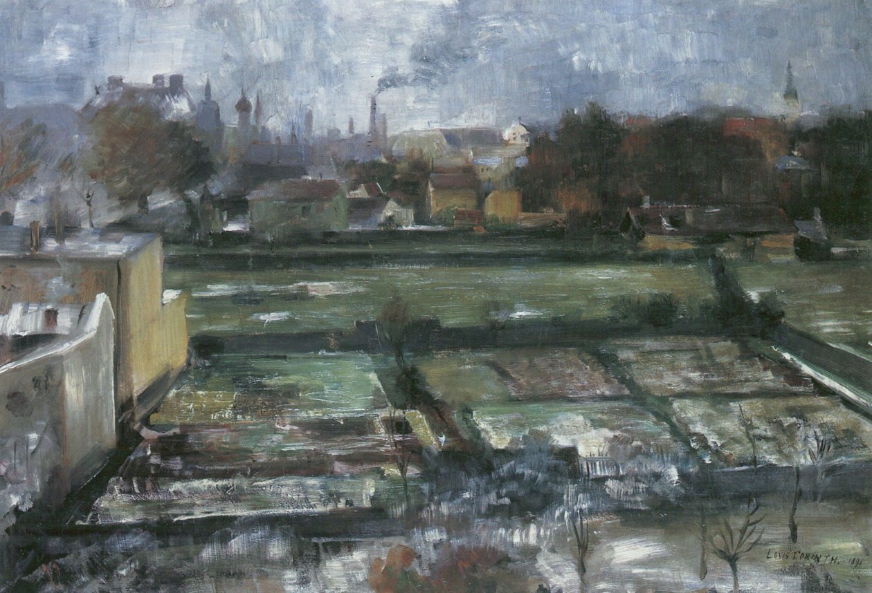  Udsigt fra studiet af Lovis Corinth