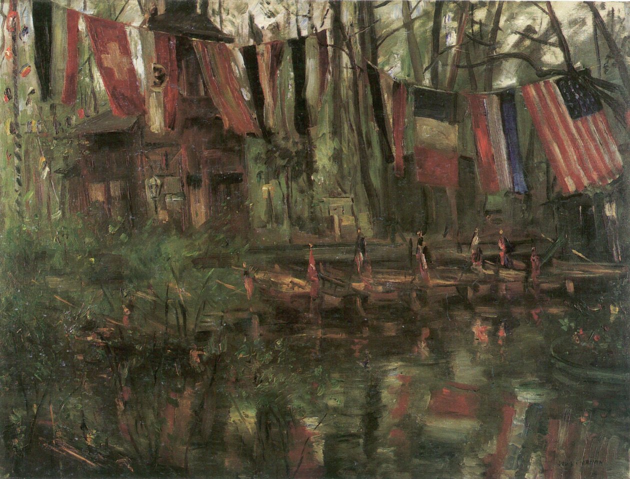 Den nye sø i Berlins Tiergarten af Lovis Corinth