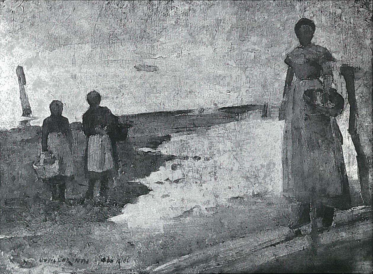 Tre fiskerpiger af Lovis Corinth