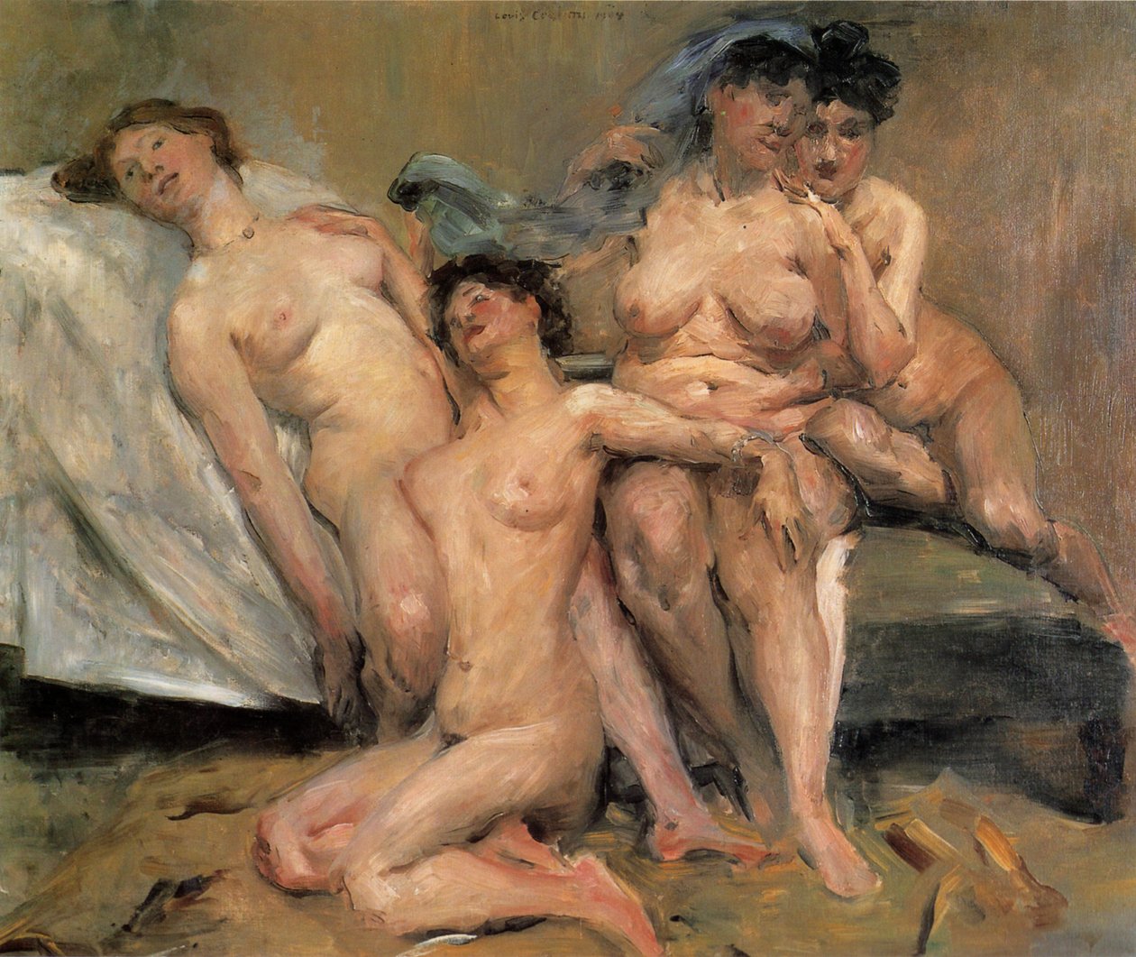 Gruppe af kvindelige venner af Lovis Corinth