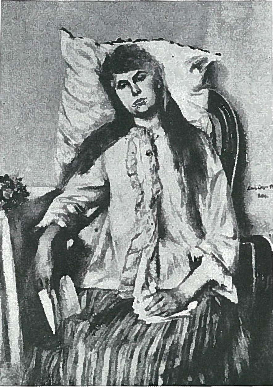 Gendannende pige af Lovis Corinth
