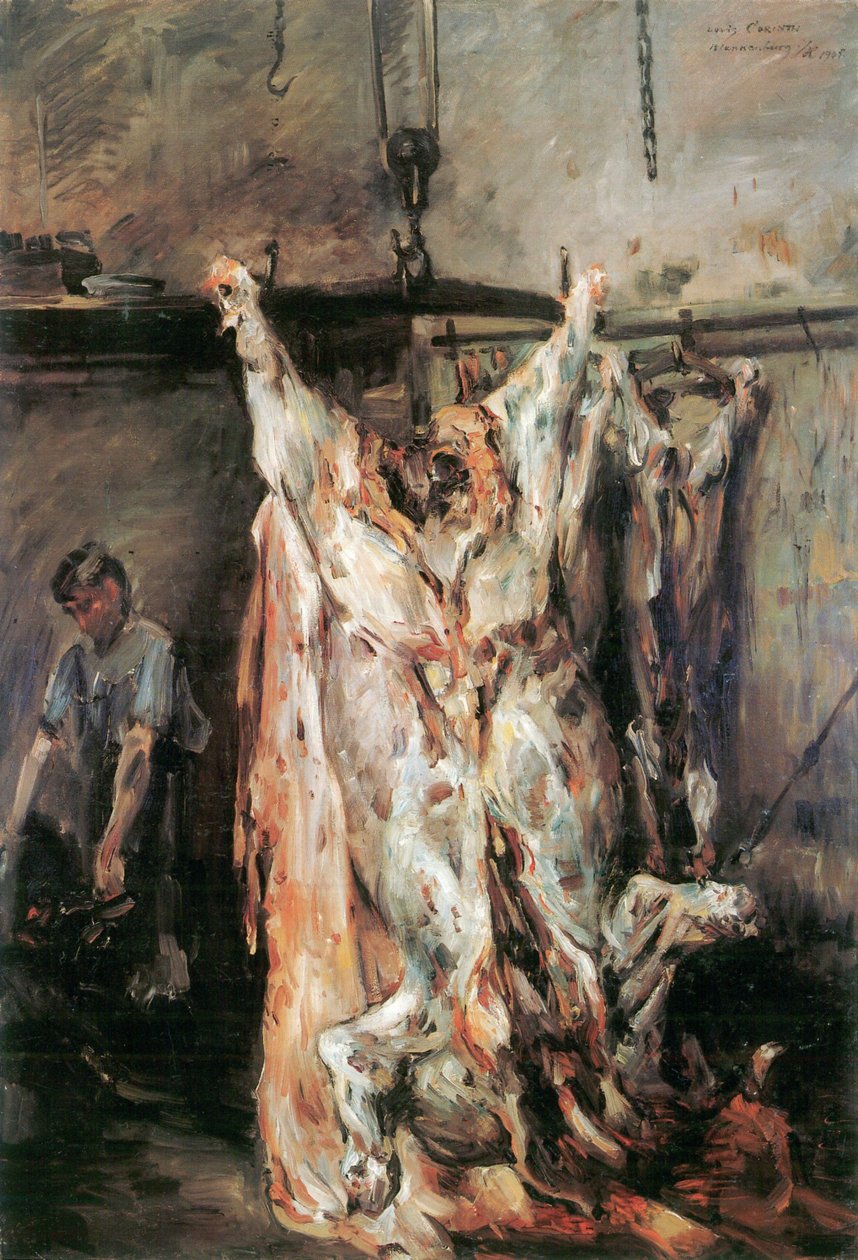 Slagtet okse af Lovis Corinth