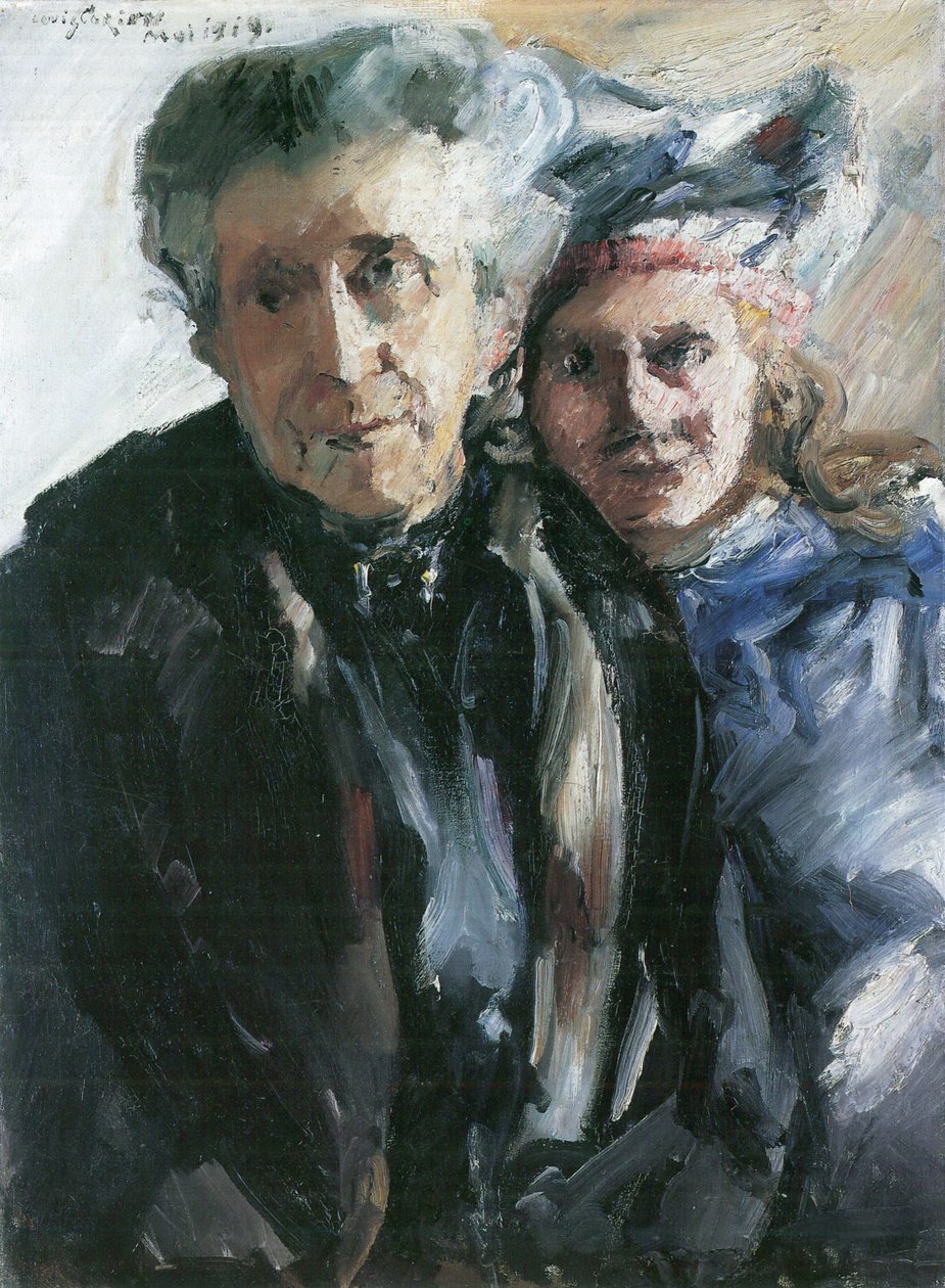 Bedstemor og barnebarn af Lovis Corinth