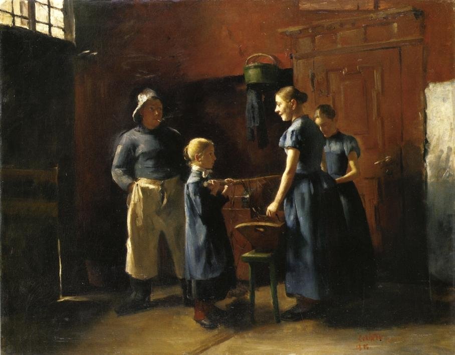 I fiskerens hus af Lovis Corinth