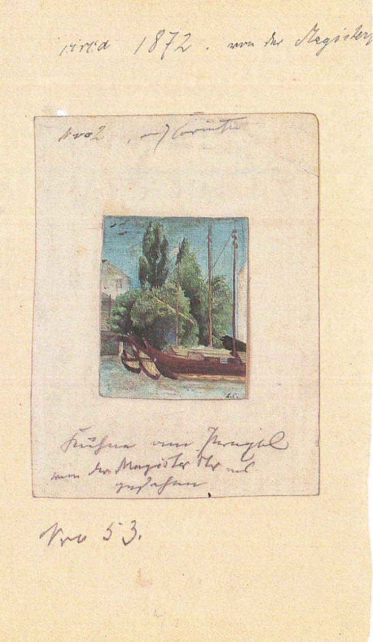 Kahne am Pregeln af Lovis Corinth