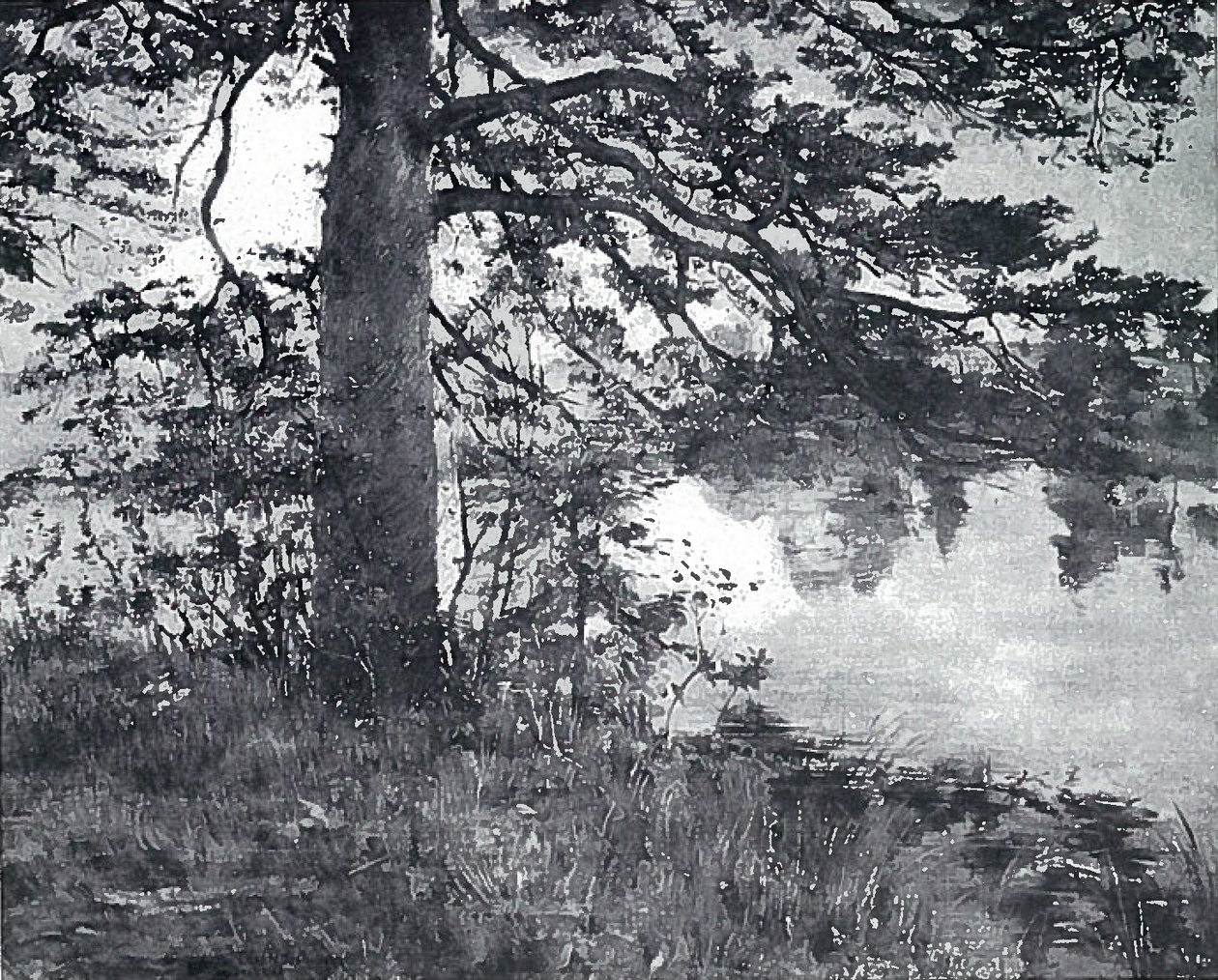 Fyr ved vandet af Lovis Corinth