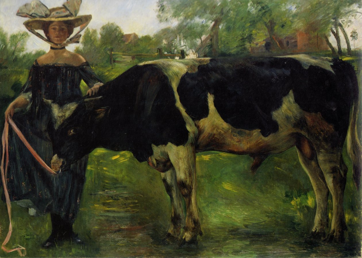 Pige med tyre af Lovis Corinth