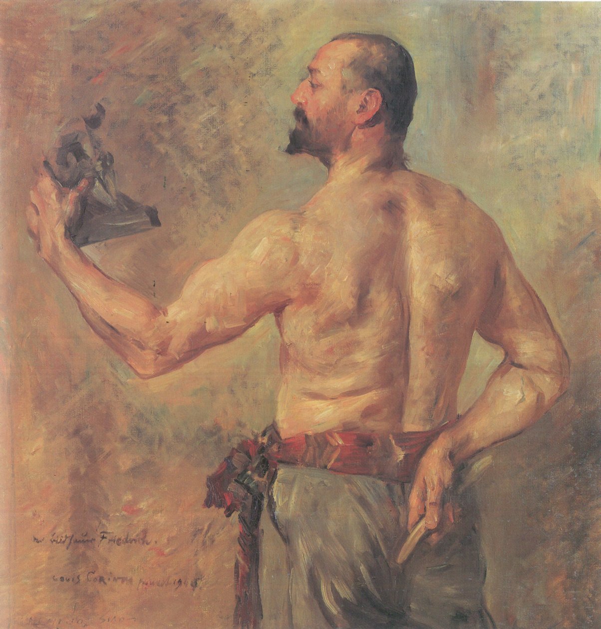 Portræt af billedhuggeren Friedrich af Lovis Corinth