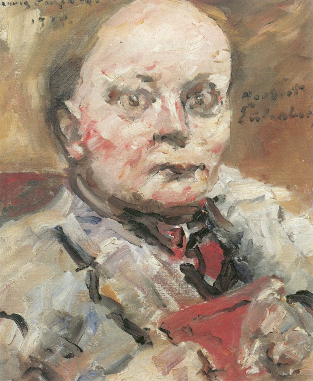  Portræt af digteren Herbert Eulenberg af Lovis Corinth