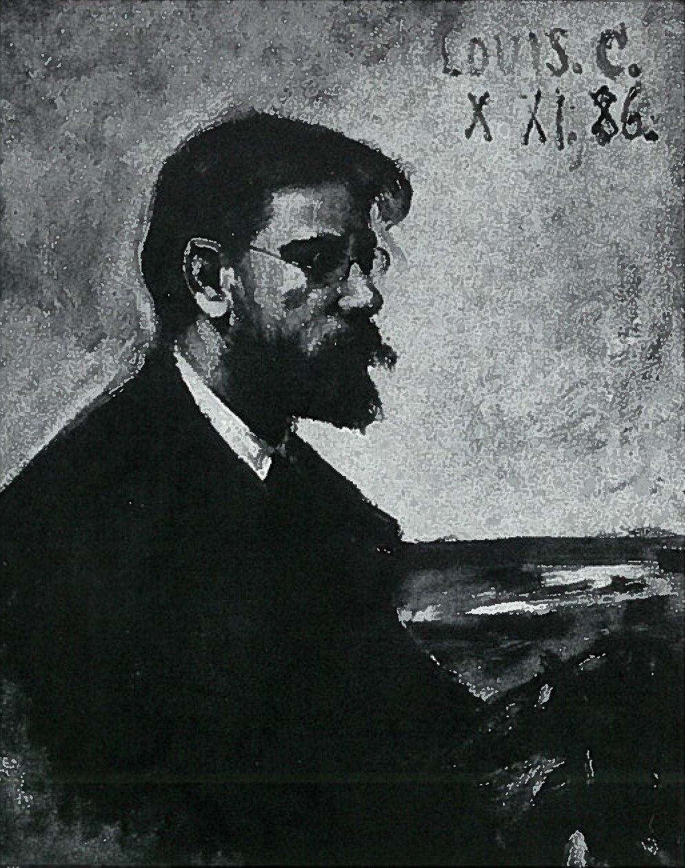 Portræt af maleren Heinrich Fricken af Lovis Corinth