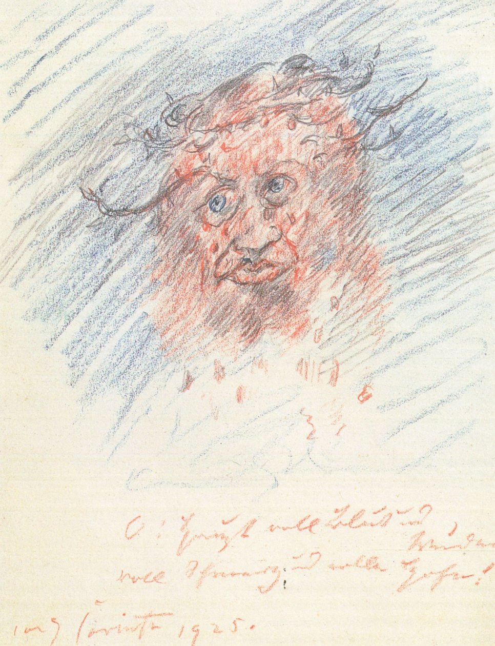  Selvportræt som en mand med smerter af Lovis Corinth
