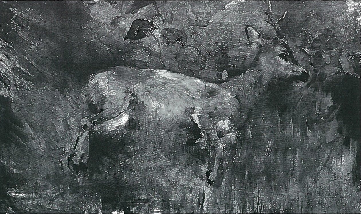 Død råbuk af Lovis Corinth