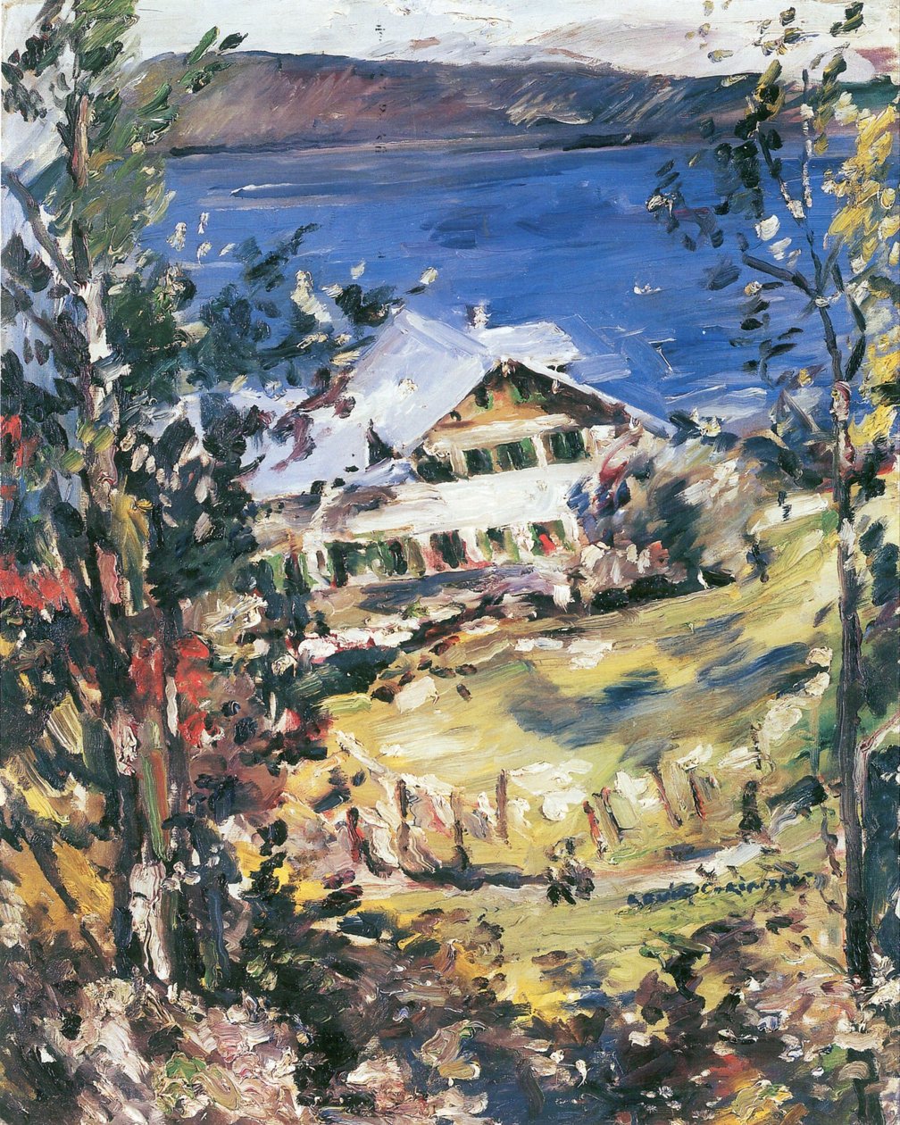 Walchensee, landsted med vaskeområder af Lovis Corinth