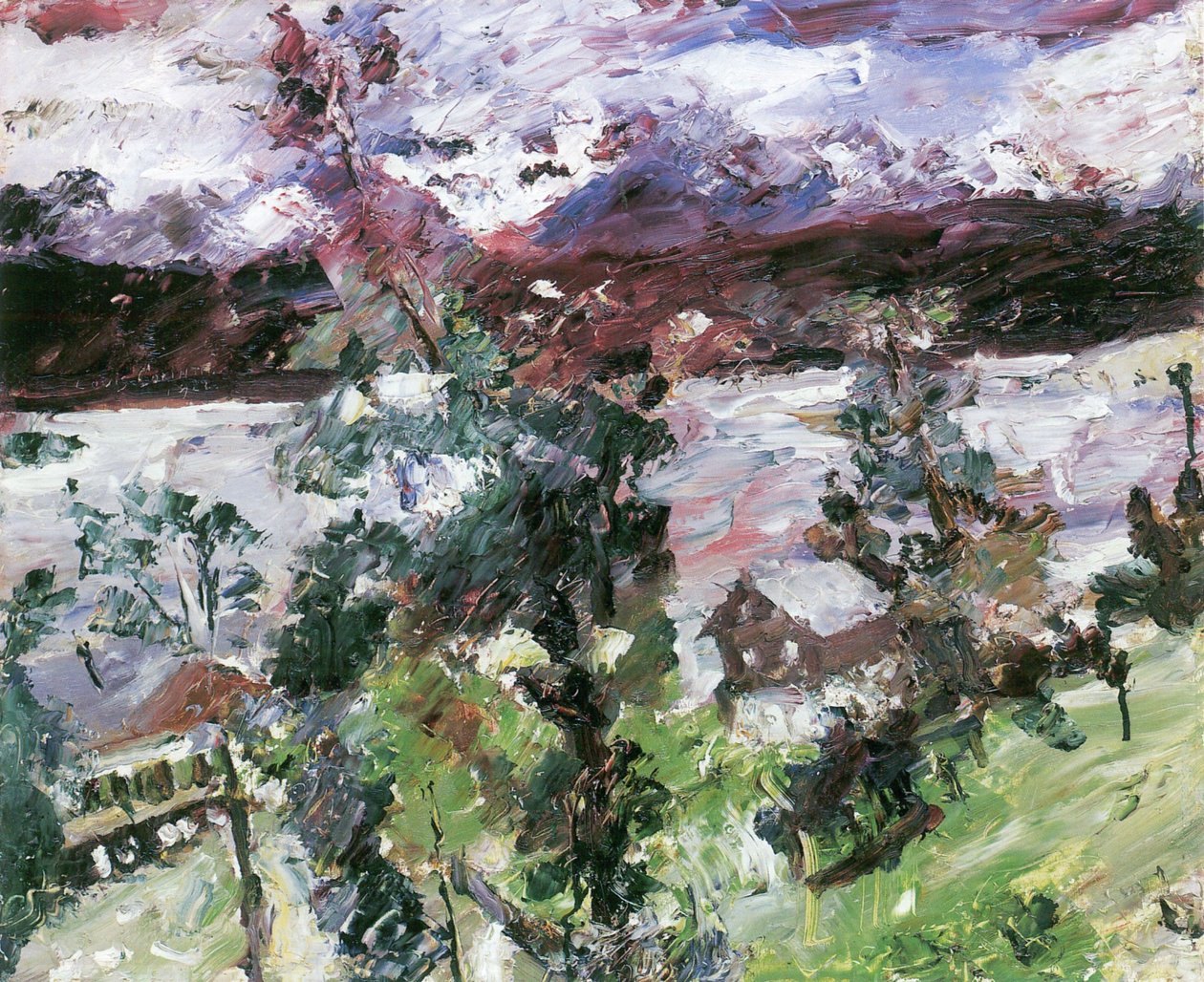 Walchensee, Neuschneen af Lovis Corinth
