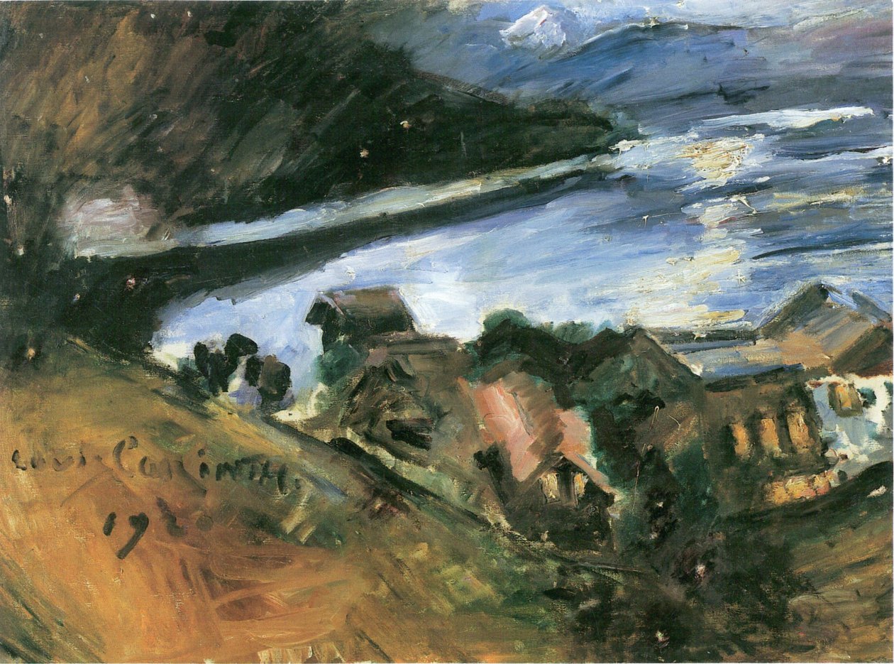 Walchensee ved måneskin af Lovis Corinth