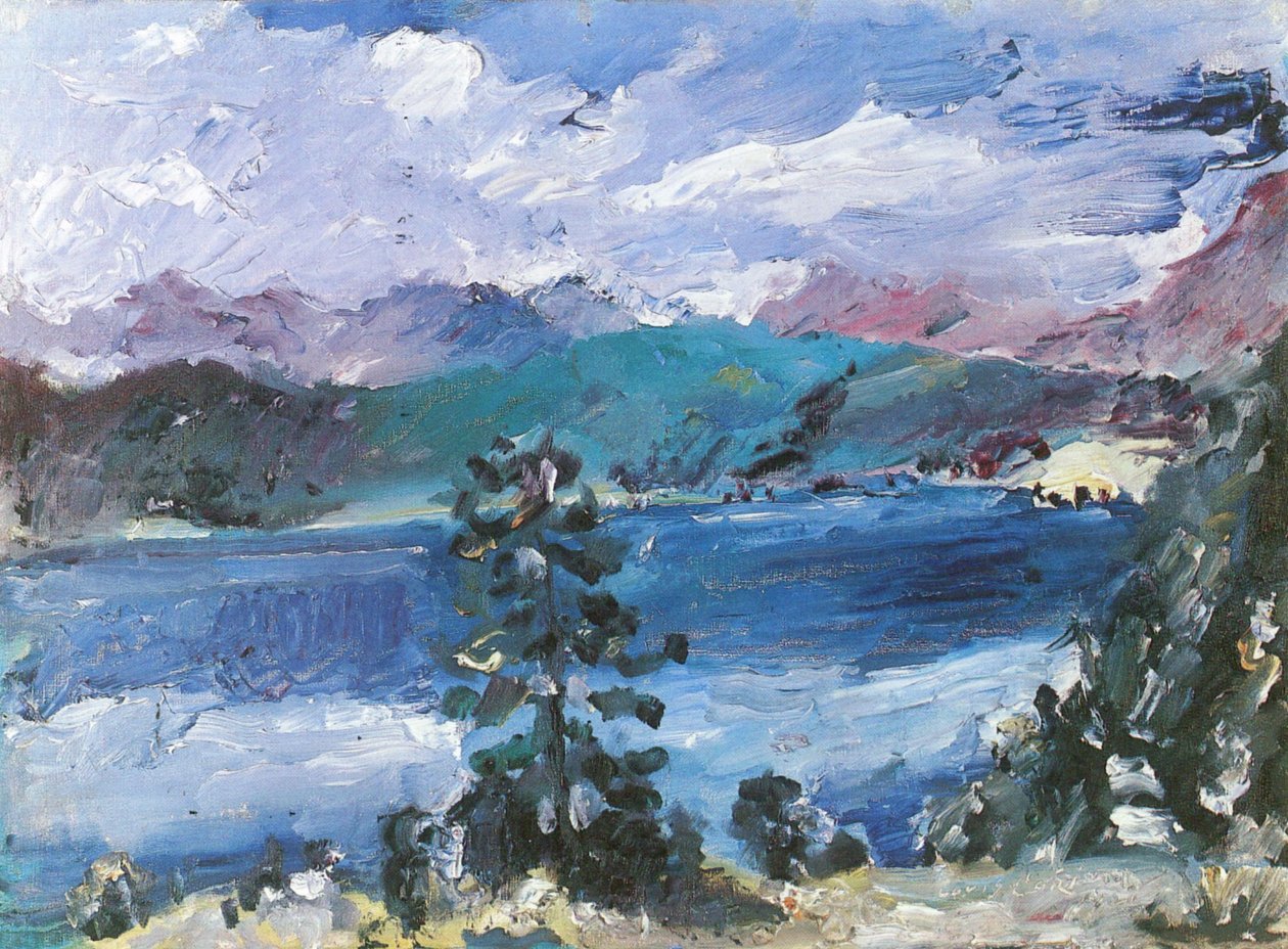Walchensee med lærker af Lovis Corinth