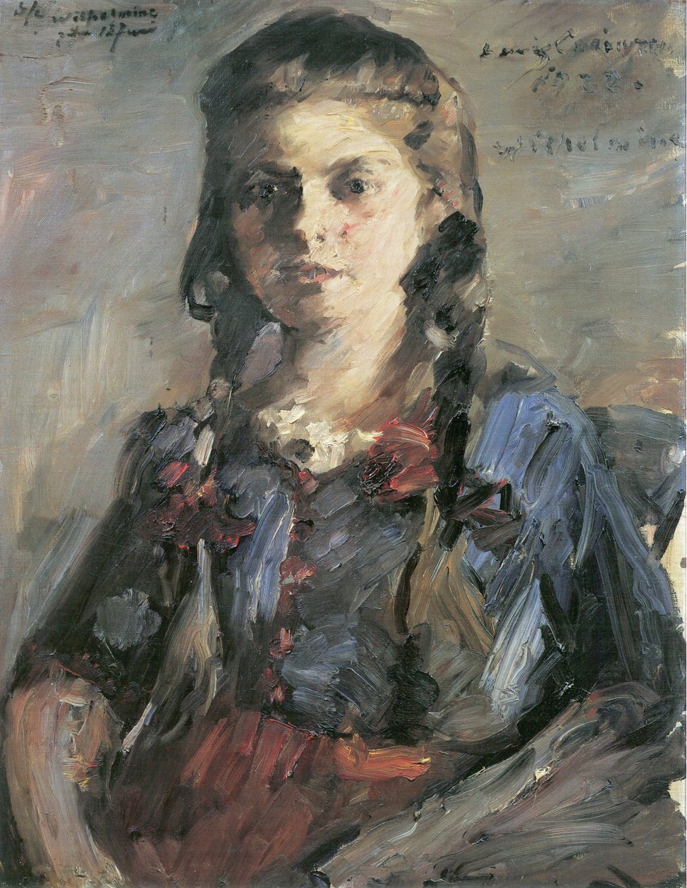 Wilhelmine med fletninger af Lovis Corinth
