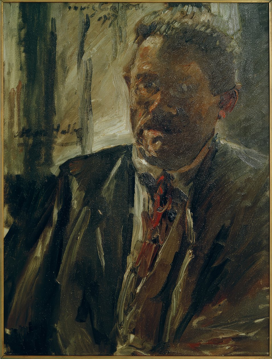 Portræt af Max Halbe af Lovis Corinth