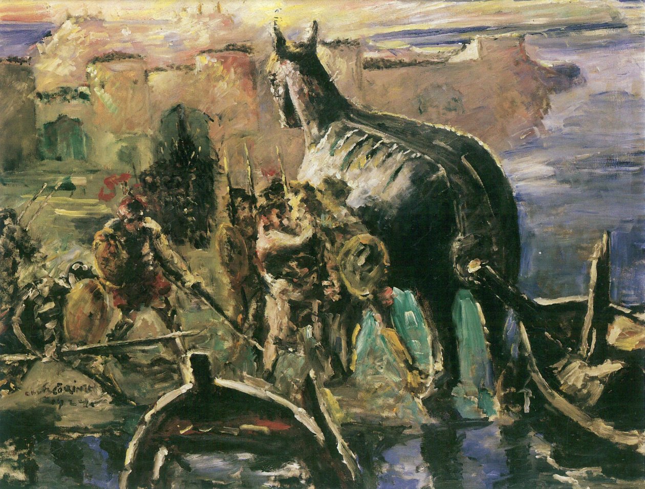 Den trojanske hest af Lovis Corinth