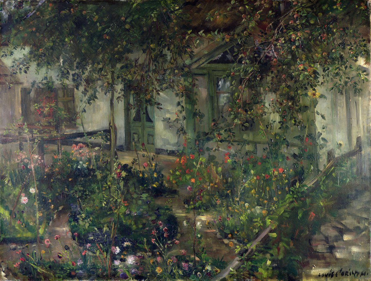 Blomsterhave i blomst, 1904 af Lovis Corinth