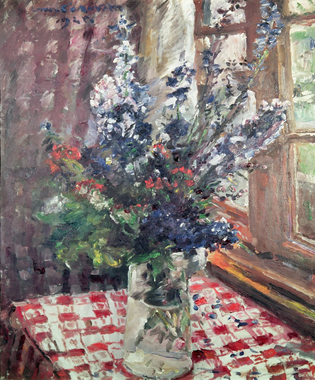 Larkspur, 1924 af Lovis Corinth