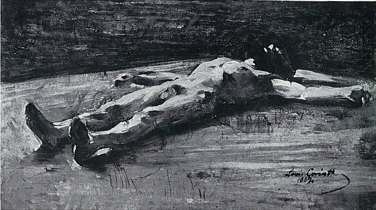 Kristi lig, forberedende arbejde til Pieta BC 61n af Lovis Corinth