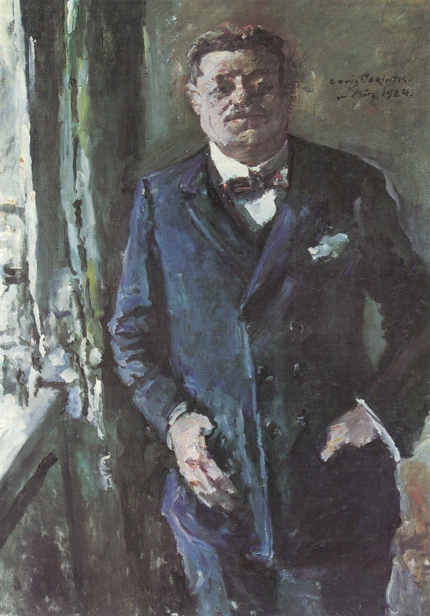 Portræt af rigspræsidenten, Friedrich Ebert af Lovis Corinth