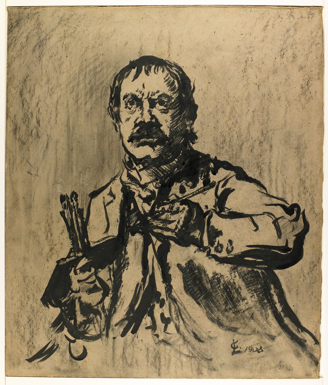 Selvportræt, 1908 af Lovis Corinth