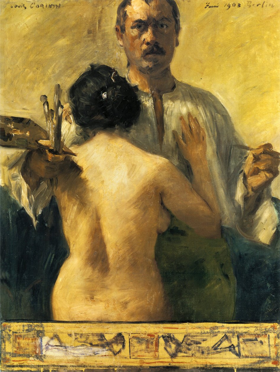 Selvportræt med Model af Lovis Corinth