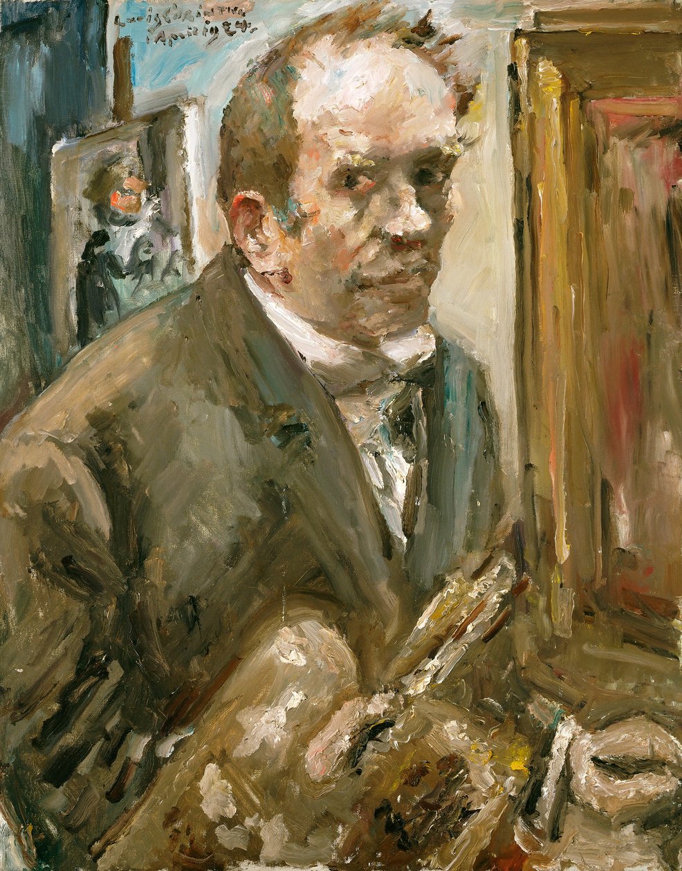 Autoportræt - Selvportræt - Peinture de Lovis Corinth (1858-1925) - 1924 - Olie på lærred - 100x80 - (c) Museum of Modern Art, New York af Lovis  Corinth