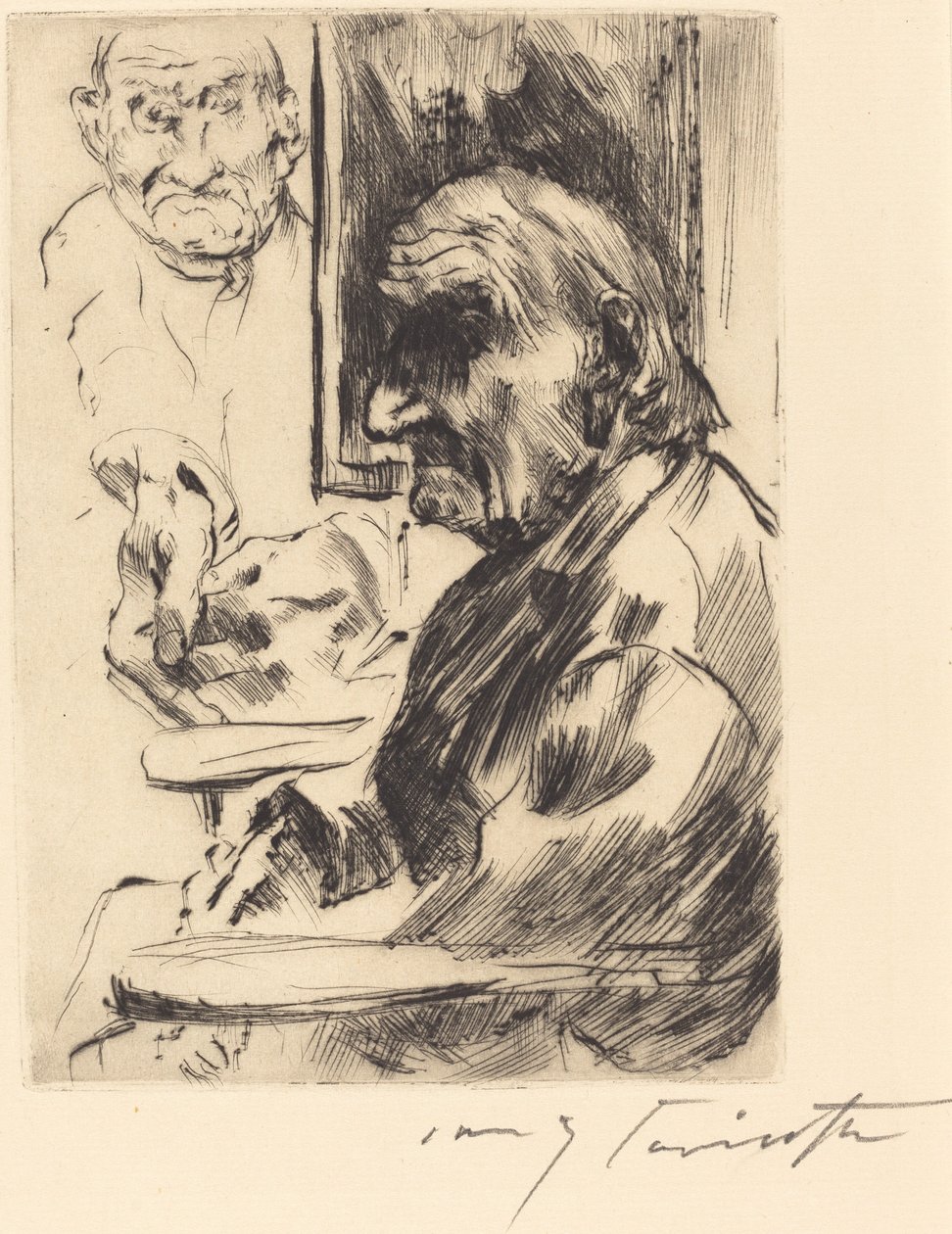 Alter Mann (gammel mand) af Lovis Corinth