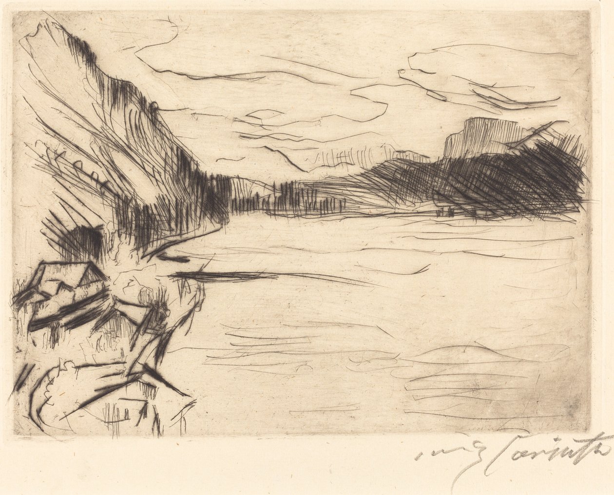 Am Walchensee (ved Walchen-søen) af Lovis Corinth