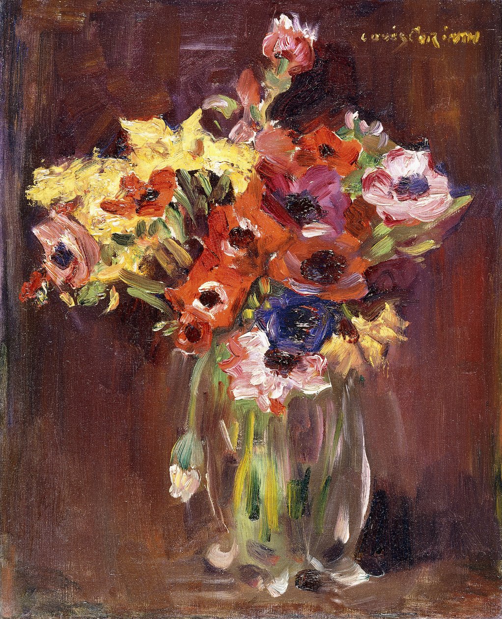 Anemoner; Anemoner, 1910 af Lovis Corinth
