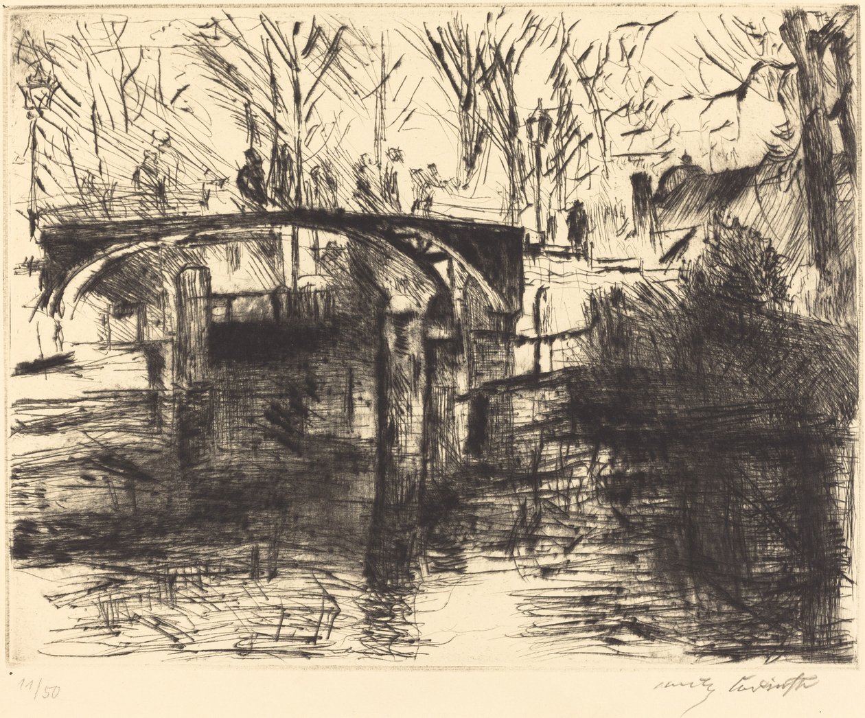 Udsigt over Tiergarten af Lovis Corinth