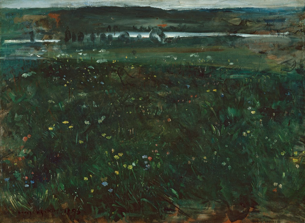 Ved Unterschäftlarn ved Isar af Lovis Corinth