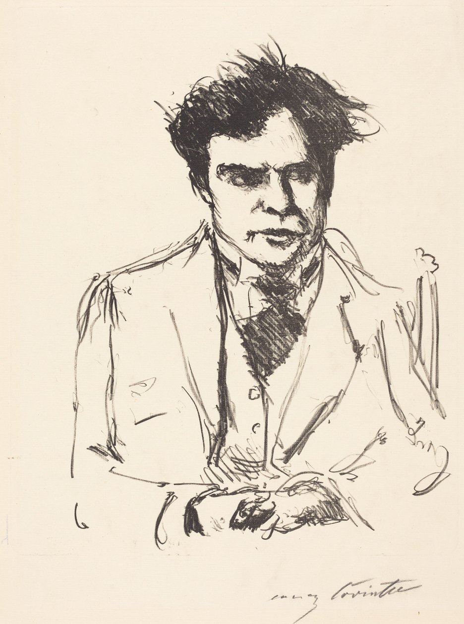 Portræt af Joseph Schwarz (Portrait of Joseph Schwarz) af Lovis Corinth