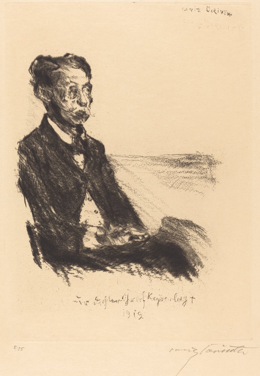 Portræt af Grev Keyserling af Lovis Corinth