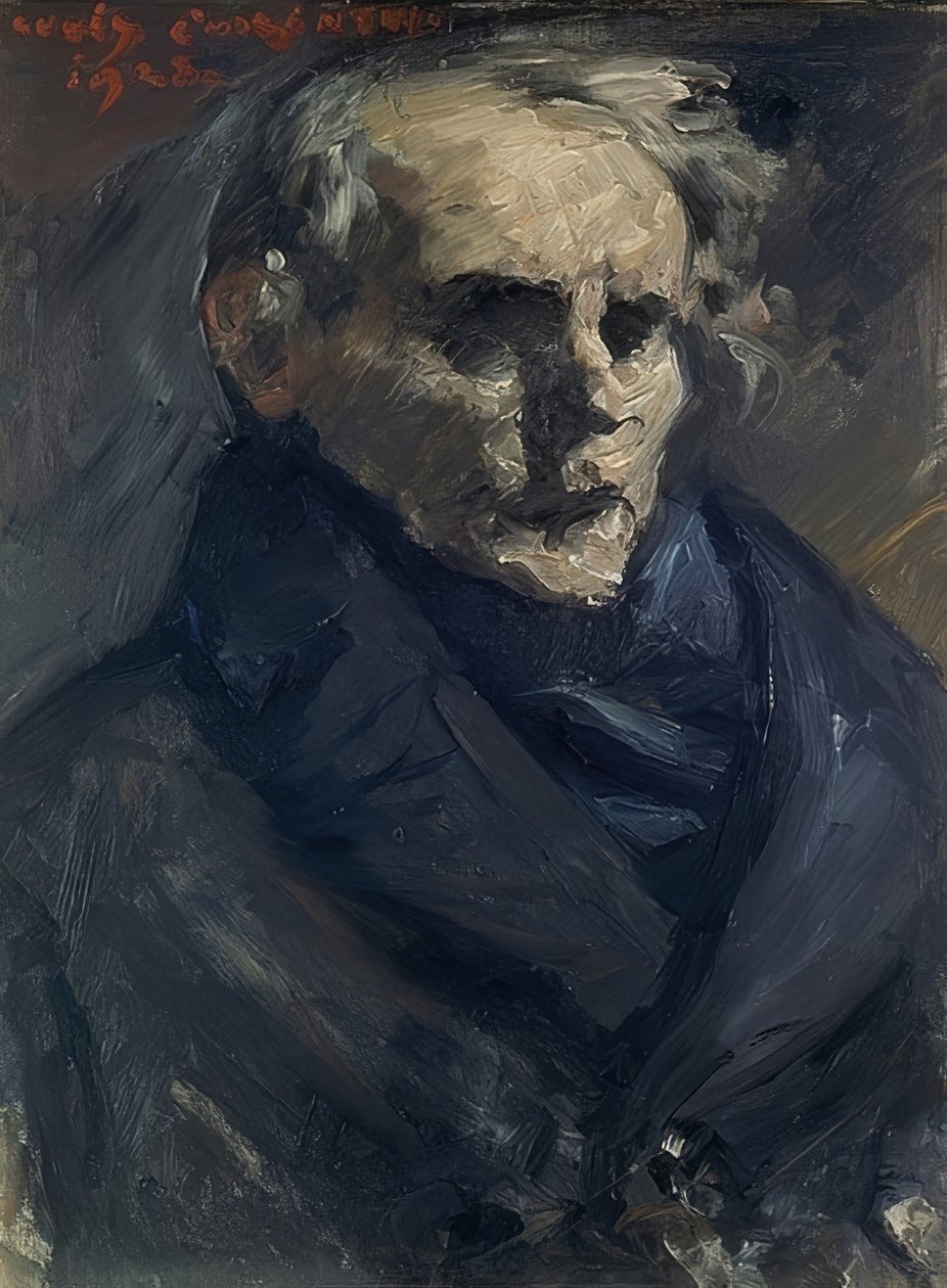 Portræt af maleren Bernt Grönvold. 1923 af Lovis Corinth