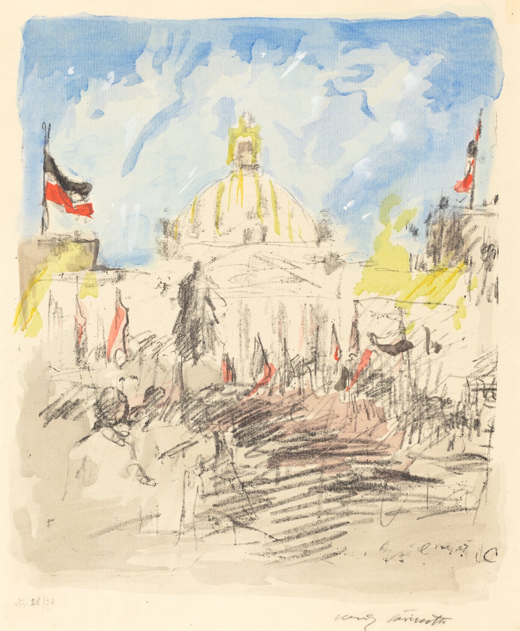 Bismarckfeier (fest for Bismarck) af Lovis Corinth