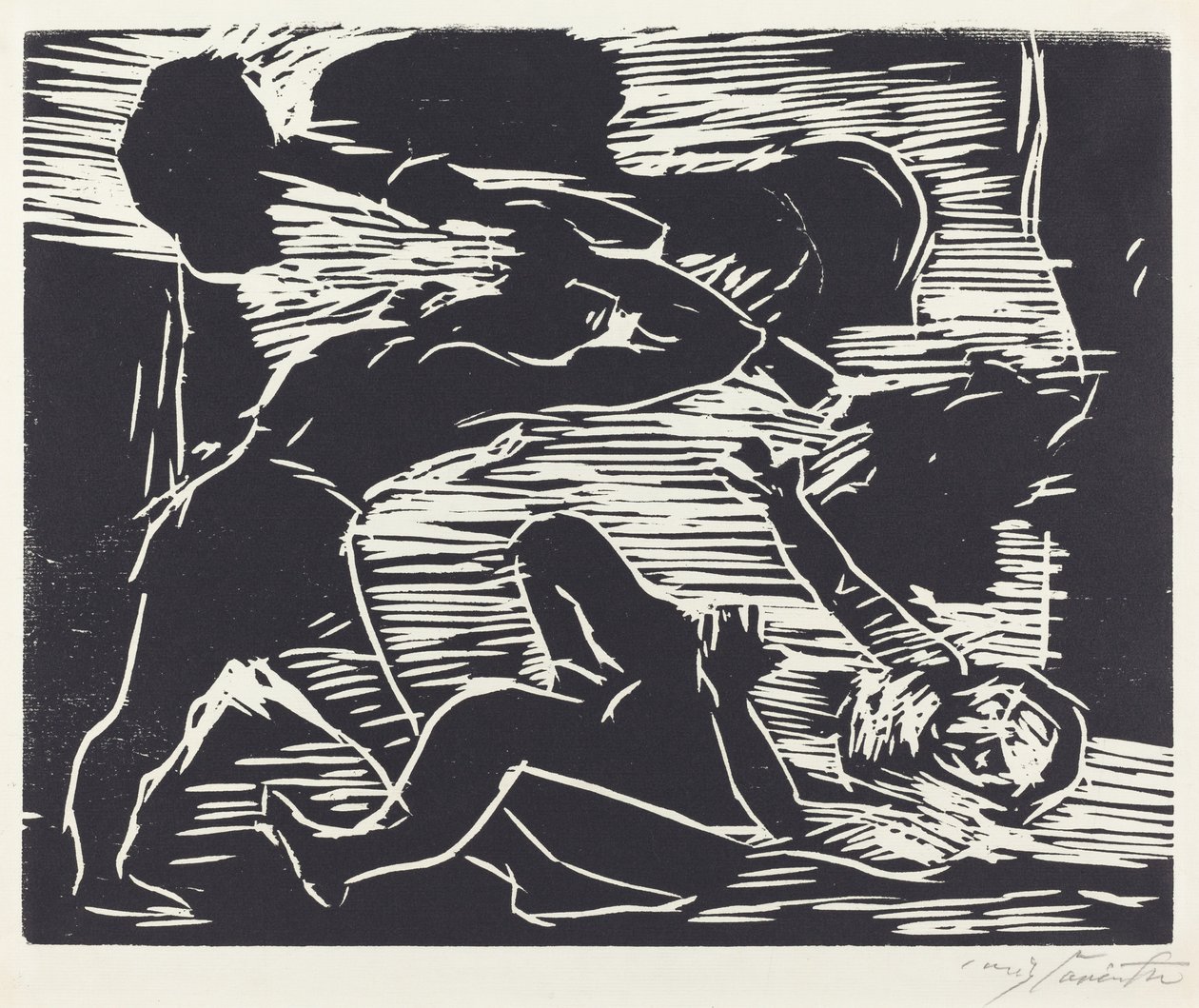 Brodermordet Kain og Abel, 1919. af Lovis Corinth
